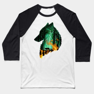 Wolf Pack In The Wild for wolf lovers Baseball T-Shirt